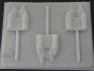 3511 Castle Chocolate or Hard Candy Lollipop Mold